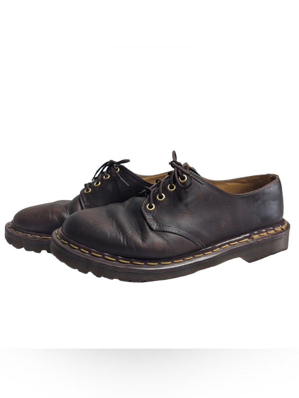 Dr Martens Made In England 1561 Y2K 90s Leather Brown Shoes Mens 10 US 9 UK